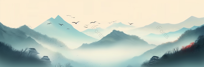 春暖花开朦胧淡彩水墨画中国风水墨山水画,插画/手绘图,插画/手绘图库,插画/手绘图下载,插画/手绘